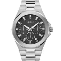 Guess Gents Dashboard Silver Tone Recycled Steel Watch GW0798G1