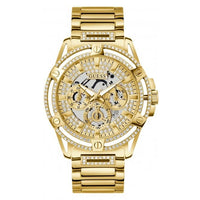 Guess Gents King Stainless Steel Gold Tone Watch GW0497G2