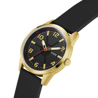 Guess Gents Monte Gold Tone Silicone Watch GW0805G2
