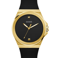 Guess Gents Vinyl Gold Tone Silicone Watch GW0790G1