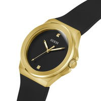 Guess Gents Vinyl Gold Tone Silicone Watch GW0790G1