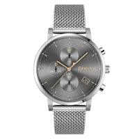 Hugo Boss Men's Watch Associate Brushed Steel Rose Gold HB1513807