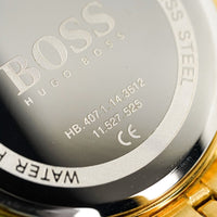 Hugo Boss Men's Watch Associate Yellow Gold Blue HB1513841