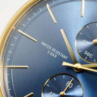 Hugo Boss Men's Watch Associate Yellow Gold Blue HB1513841