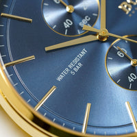 Hugo Boss Men's Watch Associate Yellow Gold Blue HB1513841