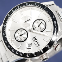 Hugo Boss Men's Watch Chronograph Rafale Silver HB1513511