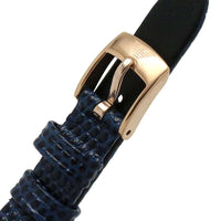 Emporio Armani Gianni T-Bar Analog Mother of Pearl Dial Blue Leather Strap Watch For Women - AR11468