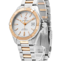 Tag Heuer Aquaracer Calibre 5 Automatic White Dial Two Tone Steel Strap Watch for Men - WAY2150.BD0911