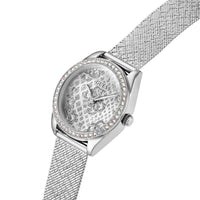 Ladies Boa Silver Tone Mesh Watch GW0748L1