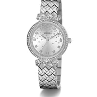 Guess Ladies Enchantment Silver Tone Recycled Steel Watch GW0763L1