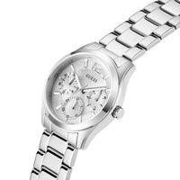 Guess Ladies Zoe Silver Tone Stainless Steel Watch GW0760L1