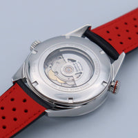 Tag Heuer Carrera Calibre 5 Drive Timer Black Dial Black Leather Strap Watch for Men - WAR2A10.FC6337