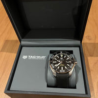 Tag Heuer Aquaracer Calibre 5 Automatic Black Dial Black Rubber Strap Watch for Men -  WAY211A.FT6151