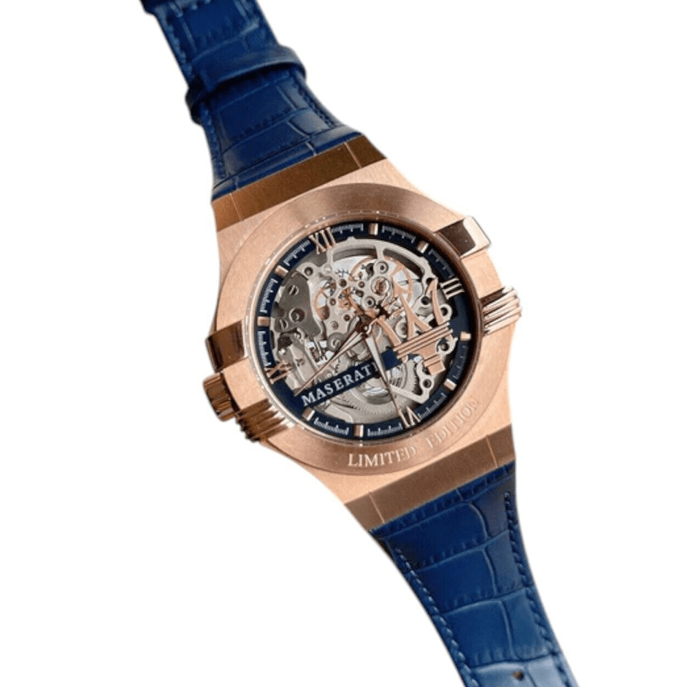 Maserati R8821108022 Automatic Skeleton Dial Rose Gold Men's Watch