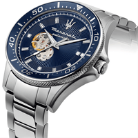Maserati R8823140007 Sfida Automatic Blue Dial Men's Watch