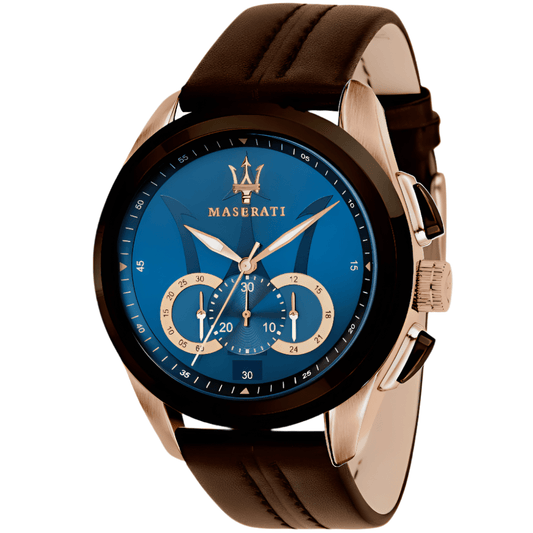 Maserati R8871612024 Traguardo Chronograph Blue Dial Men's Watch