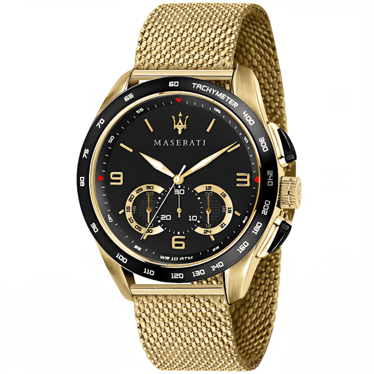 Maserati R8873612010 Traguardo Chronograph Black Dial Men's Watch