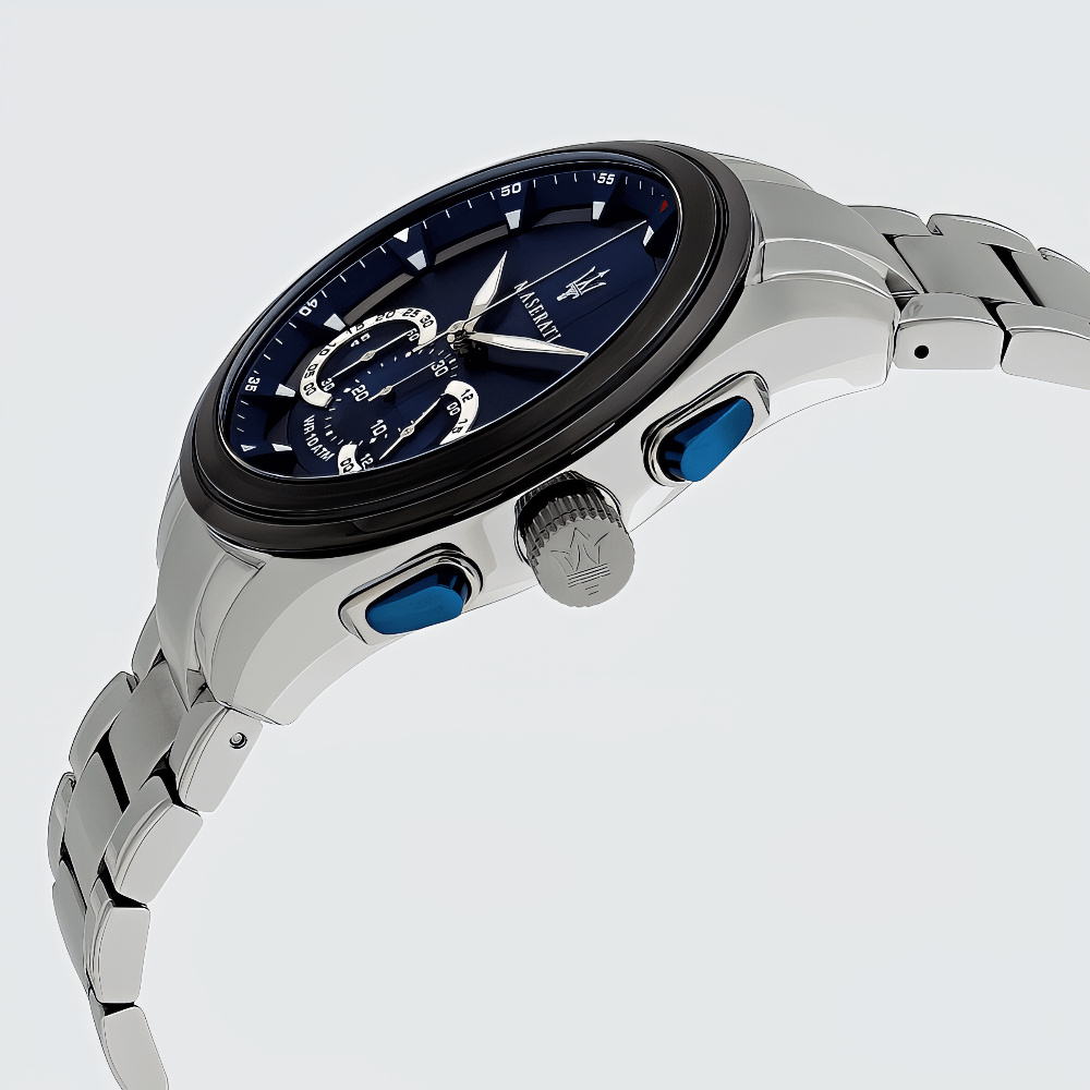 Maserati R8873612014 Traguardo Chronograph Blue Dial Men's Watch