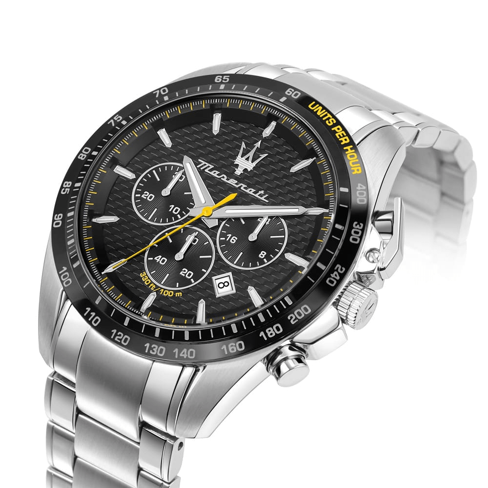 Maserati R8873612042 Traguardo Chronograph Black Dial Men's Watch