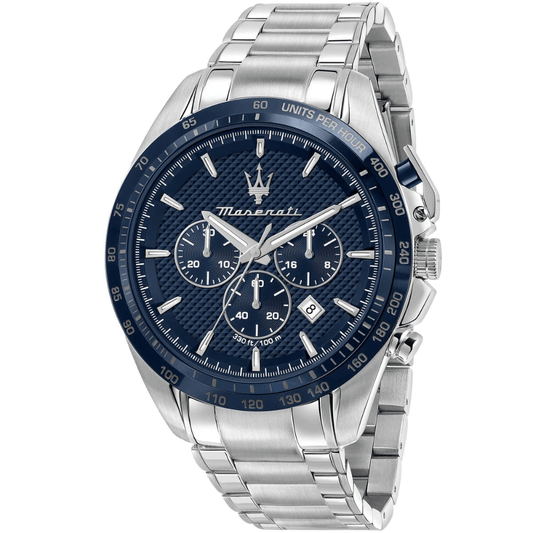 Maserati R8873612043 Traguardo Chronograph Blue Dial Men's Watch
