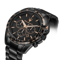 Maserati R8873612048 Traguardo Chronograph Black Dial Men's Watch