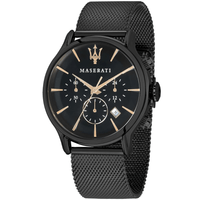 Maserati R8873618006 Epoca Chronograph Black Dial Men's Watch