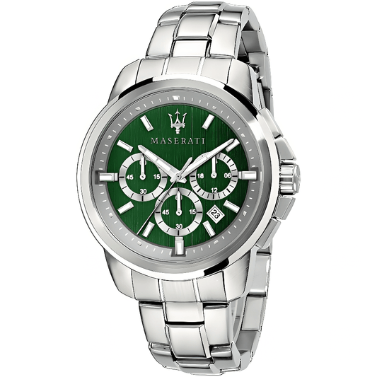 Maserati R8873621017 Successo Chronograph Green Dial Men's Watch