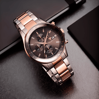 Maserati R8873640014 Sfida Chronograph Black Dial Two-Tone Men's Watch