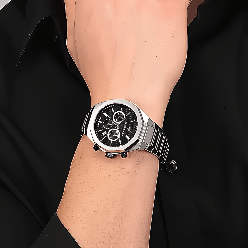 Maserati R8873642004 Stile Chronograph Black Dial  Men's Watch