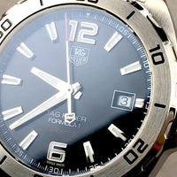 Tag Heuer Formula 1 Automatic Black Dial Silver Steel Strap Watch for Men - WAZ2113.BA0875