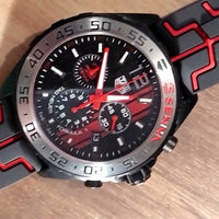 Tag Heuer Formula 1 Ayrton Senna Limited Edition Black Dial Two Tone Rubber Strap Watch for Men - CAZ1019.FT8027