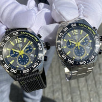 Tag Heuer Formula 1 Chronograph Grey Dial Silver Steel Strap Watch for Men - CAZ101AG.BA0842
