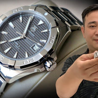 Tag Heuer Aquaracer Automatic Anthracite Grey Dial Silver Steel Strap Watch for Men - WAY2113.BA0928