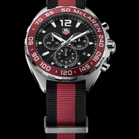 Tag Heuer Formula 1 McLaren Limited Edition Chronograph Black Dial Two Tone NATO Strap Watch for Men - CAZ1112.FC8188