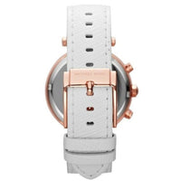 Michael Kors MK2281  Ladies Parker Rose Gold/White Leather Chronograph Watch