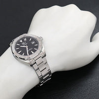 Tag Heuer Aquaracer Automatic Black Dial Silver Steel Strap Watch for Men - WAY2110.BA0928