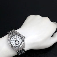 Tag Heuer Formula 1  Calibre 6 Automatic White Dial Silver Steel Strap Watch for Men - WAZ2013.BA0842