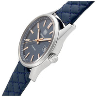 Tag Heuer Carrera Quartz Blue Dial Blue Calfskin Leather Strap Watch for Women - WAR1112.FC6391