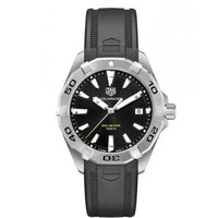 Tag Heuer Aquaracer Quartz Black Dial Black Rubber Strap Watch for Men -  WBD1110.FT8021