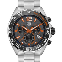 Tag Heuer Formula 1 Chronograph Ceramic Black Dial Silver Steel Strap Watch for Men - CAZ101AH.BA0842