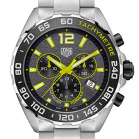 Tag Heuer Formula 1 Chronograph Grey Dial Silver Steel Strap Watch for Men - CAZ101AG.BA0842
