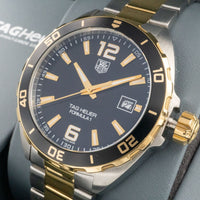 Tag Heuer Formula 1 Quartz Black Dial Two Tone Steel Strap Watch for Men - WAZ1121.BB0879