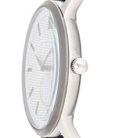 Emporio Armani Renato White DIal Blue Leather Strap Watch For Men - AR11119