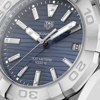 Tag Heuer Aquaracer Blue Dial Silver Steel Strap Watch for Women - WBD131D.BA0748