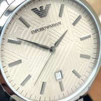 Emporio Armani Renato Quartz Grey Dial Grey Steel Strap Watch For Men - AR11120