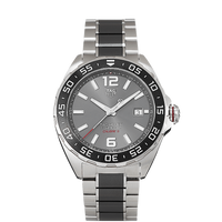 Tag Heuer Formula 1 Calibre 5 Anthracite Dial Two Tone Steel Strap Watch for Men - WAZ2011.BA0843