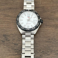 Tag Heuer Formula 1 White Dial Silver Steel Strap Watch for Men - WAZ1111.BA0875