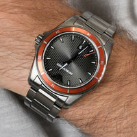 Emporio Armani Sigma Quartz Grey Dial Grey Steel Strap Watch For Men - AR11178