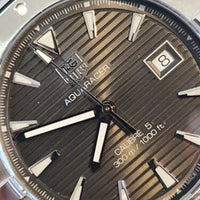 Tag Heuer Aquaracer Automatic Anthracite Grey Dial Silver Steel Strap Watch for Men - WAY2113.BA0928