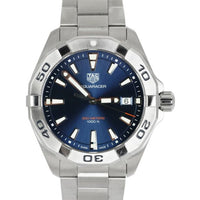 Tag Heuer Aquaracer Blue Dial Silver Steel Strap Watch for Men - WBD1112.BA0928